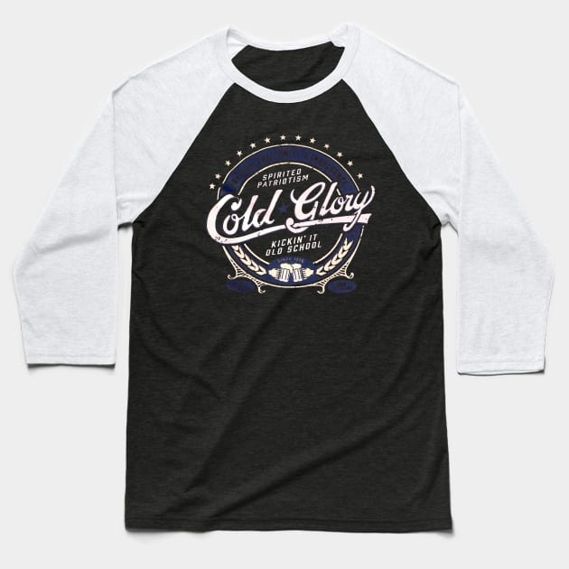 Vintage Beer 1776 Baseball T-Shirt by BotsArt